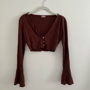 Free People Intimates Burgundy Set